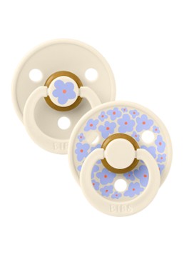BIBS Meisjes Fopspeen in 2-pack in de kleur Ivoor, maat: MAAT 2