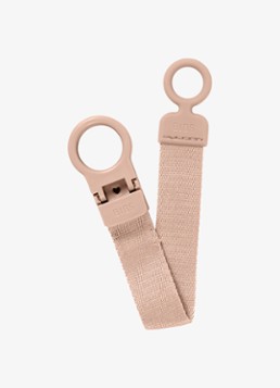 BIBS Meisjes Clip speenkoord in de kleur Oudroze, maat: ONE SIZE