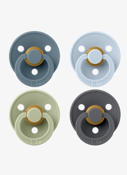 BIBS Meisjes Fopspeen in 4-pack in de kleur Multicolor, maat: 2