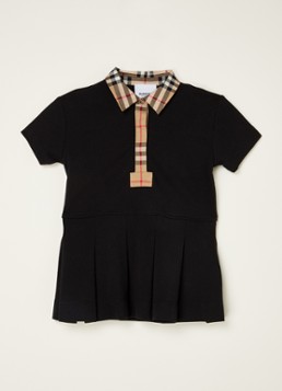 Burberry Meisjes Sigrid blousejurk met polokraag in de kleur Zwart, maat: 68