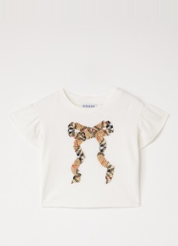 Burberry Meisjes Roxy T-shirt met applicatie in de kleur Wit, maat: 92