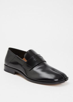 Maison Margiela Heren Tabi loafer van kalfsleer in de kleur Zwart, maat: 42