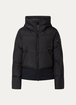 Goldbergh Dames Village ski-jas met donsvulling en capuchon in de kleur Zwart, maat: 38