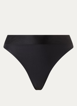 Goldbergh Dames Oceane high waisted hipster bikinislip in de kleur Zwart, maat: S