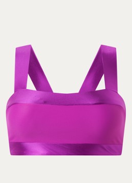 Goldbergh Dames Plonge bandeau bikinitop met uitneembare vulling in de kleur Violet, maat: S