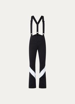 Goldbergh Dames Shima high waist slim fit skibroek met ritskzakken in de kleur Zwart, maat: 42
