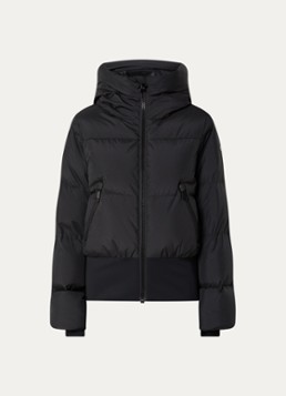 Goldbergh Dames Village ski-jas met capuchon in de kleur Zwart, maat: 38
