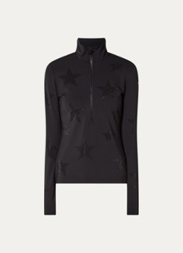 Goldbergh Dames Yura skipully met strass in de kleur Zwart, maat: M