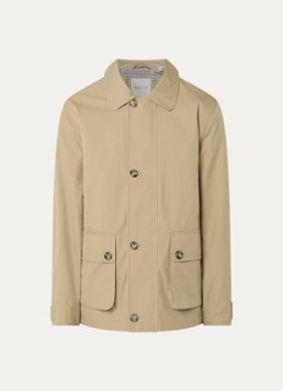 Gant Heren Mantel met klepzakken in de kleur Taupe, maat: S