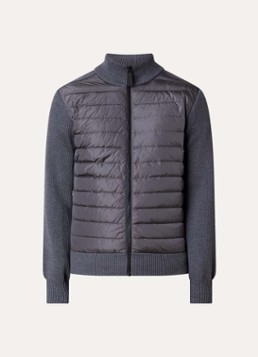 Canada Goose Heren Hybridge jack in wolblend met donsvulling in de kleur Grijs, maat: XL