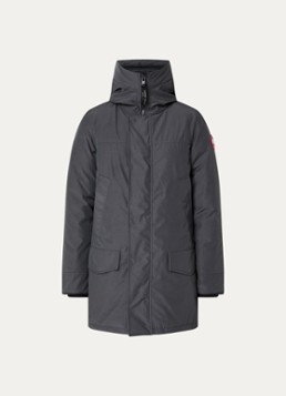 Canada Goose Heren Langford gewatteerde parka met donsvulling en capuchon in de kleur Donkergrijs, maat: XS