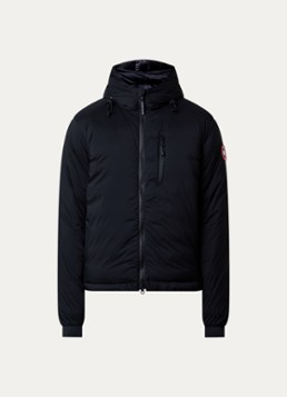 Canada Goose Heren Lodge gewatteerde jas met donsvulling in de kleur Zwart, maat: L