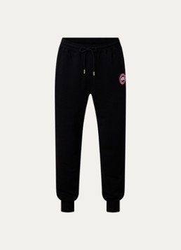 Canada Goose Heren Loon tapered fit joggingbroek met logo en steekzakken in de kleur Zwart, maat: XL