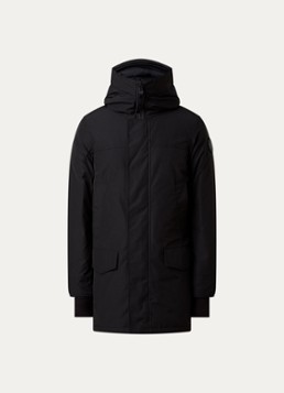 Canada Goose Heren Wyndham gewatteerde parka met donsvulling en waterafstotende coating in de kleur Zwart, maat: S