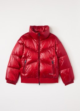 Woolrich Meisjes Aliquippa puffer jack met quilt patroon in de kleur Rood, maat: 16Y=176