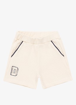 Donsje Amsterdam Petar korte broek met structuur in de kleur Beige, maat: 3-4Y=104