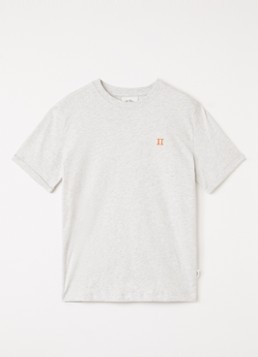 Les Deux Jongens T-shirt met logo in de kleur Lichtgrijs, maat: 164
