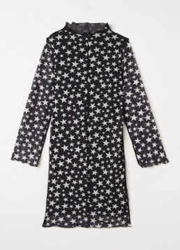 Stella McCartney Meisjes Jurk met print in de kleur Zwart, maat: 140