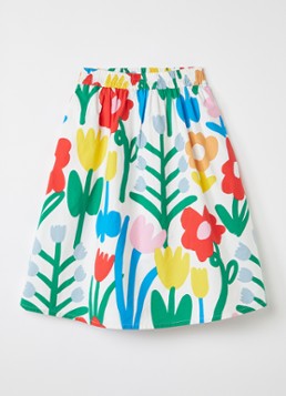 Stella McCartney Meisjes Rok met bloemenprint in de kleur Donkergroen, maat: 140
