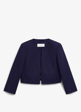 Hobbs Dames Elize bolero met structuur in de kleur Donkerblauw