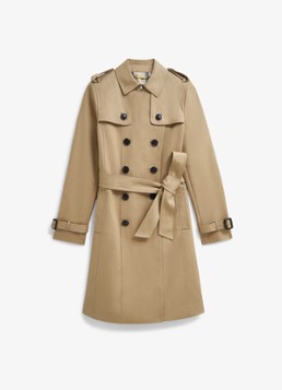 Hobbs Dames Skylar trenchcoat met steekzakken in de kleur Beige