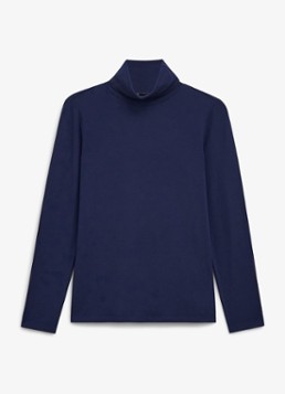 Hobbs Dames Mischa top met col in de kleur Donkerblauw