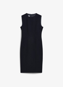 Hobbs Dames Ivy midi kokerjurk met streep detail in de kleur Donkerblauw