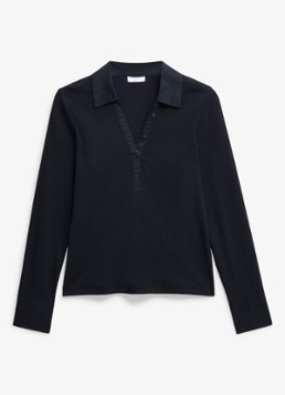 Hobbs Dames Petra fijngebreide mini jurk met sierknopen in de kleur Donkerblauw