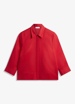 Hobbs Dames Blouse met kraag in de kleur Rood