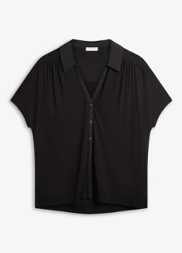 Hobbs Dames Miley blouse met V-hals in de kleur Zwart