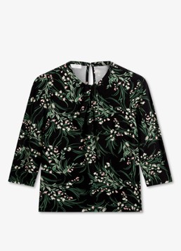 Hobbs Dames Julia tuniek met bloemenprint in de kleur Donkerblauw