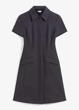 Hobbs Dames Alexandra mini blouse jurk met klepzakken in de kleur Blauwgrijs
