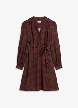 Hobbs Dames Hilary mini jurk met ruit dessin in de kleur Lichtbruin