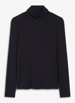 Hobbs Dames Kiera longsleeve met col in de kleur Donkerblauw