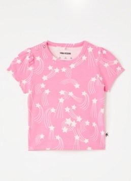 Mini Rodini Meisjes T-shirt met print in de kleur Roze, maat: 56/62