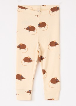 Mini Rodini Meisjes Elephant Shrew legging met print in de kleur Beige, maat: 92/98