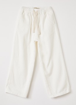 The New Society Jongens Elio loose fit broek van corduroy in de kleur Wit, maat: 176