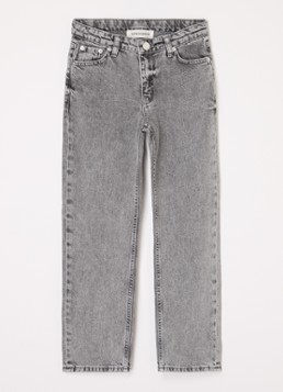 Sofie Schnoor Meisjes Straight leg jeans met steekzakken in de kleur Grijs, maat: 14