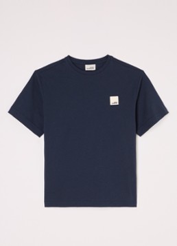 Sofie Schnoor Meisjes Verasy T-shirt met logo in de kleur Donkerblauw, maat: 128