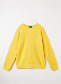 Ralph Lauren Jongens Sweater met logoborduring in de kleur Beige, maat: L=152