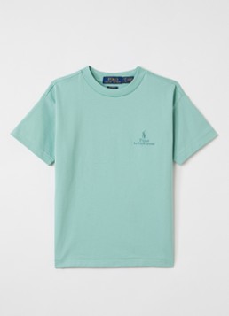 Ralph Lauren Jongens T-shirt met logoborduring in de kleur Mint, maat: S=128