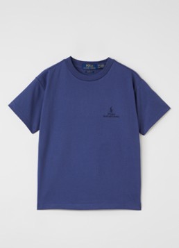 Ralph Lauren Jongens T-shirt met logoborduring in de kleur Donkerblauw, maat: S=128