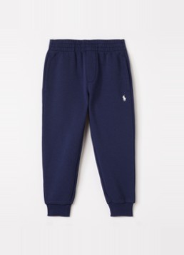 Ralph Lauren Jongens Tapered fit joggingbroek met logoborduring in de kleur Donkerblauw, maat: XL=164