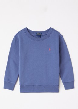 Ralph Lauren Jongens Sweater met logoborduring in de kleur Indigo, maat: L=152