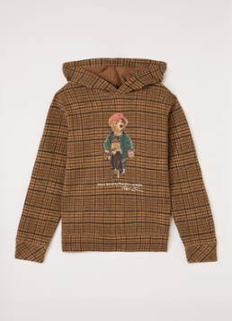 Ralph Lauren Jongens Hoodie met logoprint in de kleur Camel, maat: M=140