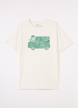 Ralph Lauren Jongens T-shirt met logoprint in de kleur Gebroken wit, maat: S=128