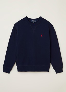 Ralph Lauren Jongens Sweater met logoborduring in de kleur Donkerblauw, maat: 164