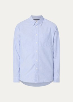 Barbour Heren Regular fit overhemd met kraag in de kleur Blauw, maat: M
