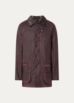 Barbour Heren Icons Beaufort barn jack met klepzakken in de kleur Bordeauxrood, maat: XL