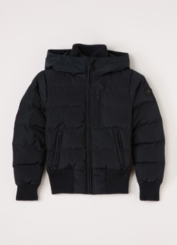 Airforce Meisjes Gewatteerde bomberjack met capuchon in de kleur Donkerblauw, maat: 176